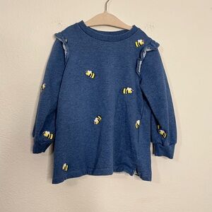 mini boden bumble bee embroidered tunic